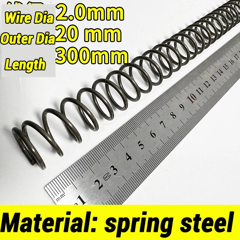 Compression Spring Various Size 2-60mm Diameter & 300mm Length Pressure Small