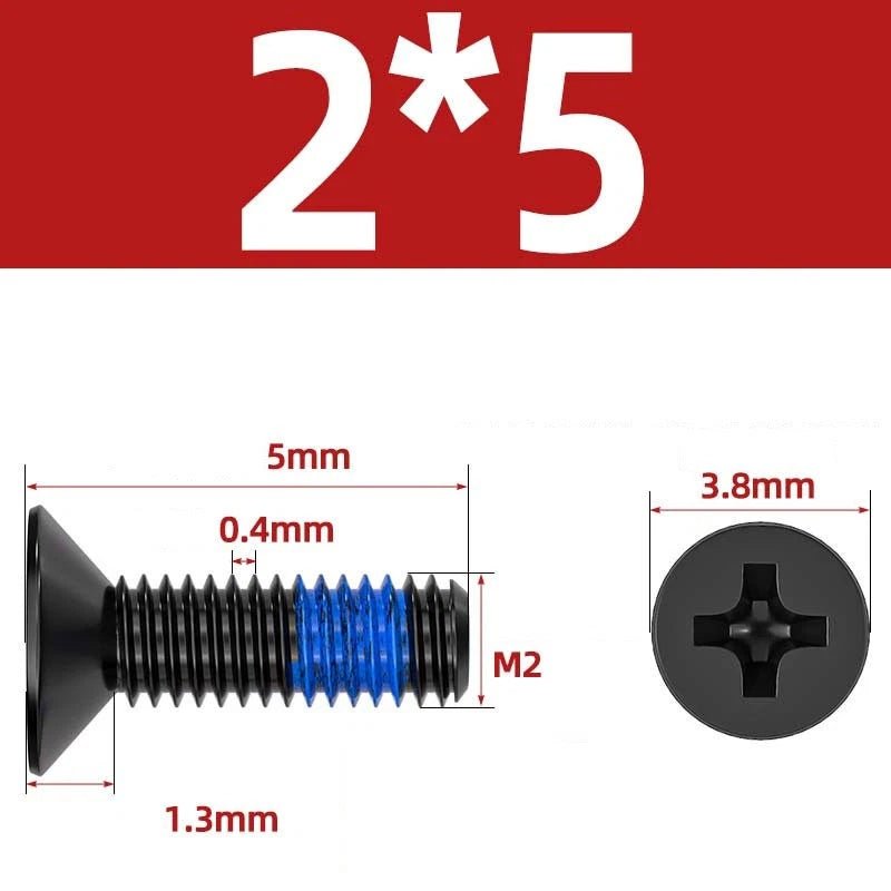 M1.2–M6 Phillips Flat Head Machine Screws | Carbon Steel | Black & Nickel Plated - HomeDIYer
