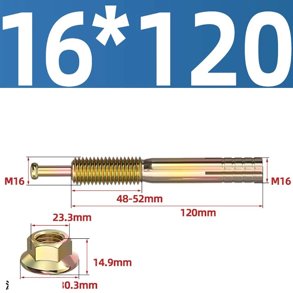 Carbon Steel Expansion Anchor Bolts — M6 to M24, 45mm to 250mm