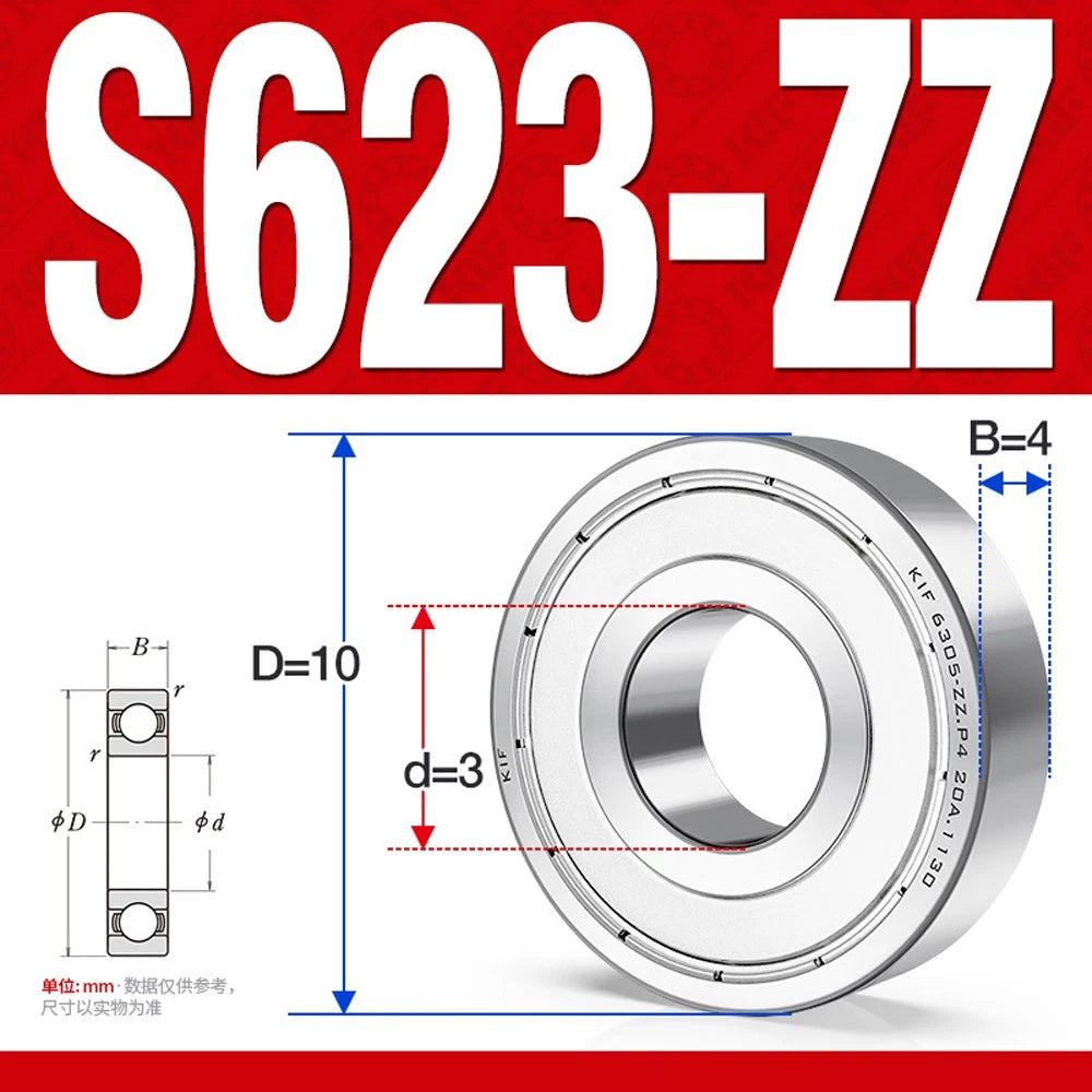 Stainless Steel Mini Deep Groove Ball Bearing Small Bearings Inner Dia-Ø 2mm-9mm
