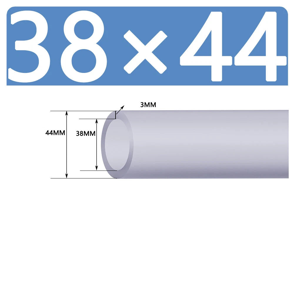 Silicone Vacuum Hose Pipe — White Rubber Tube for Water, Air & Coolant | ID 2mm–38mm