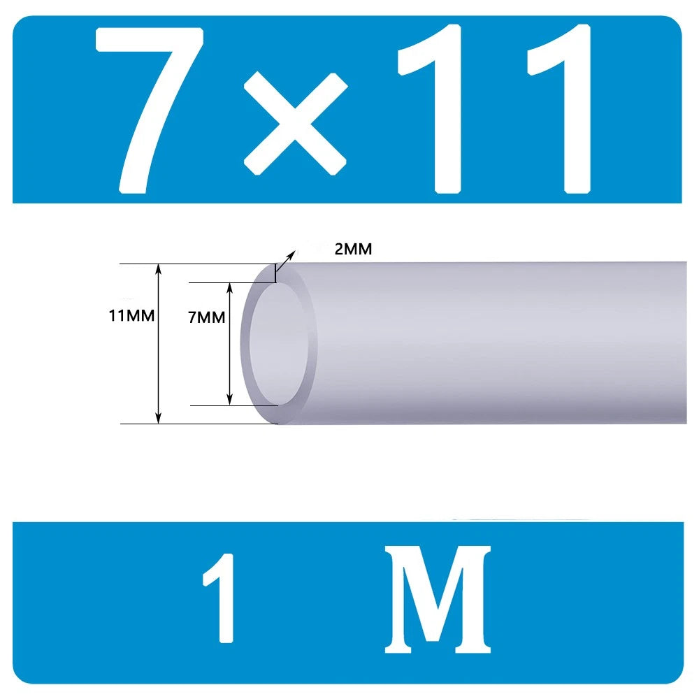 Food Grade Clear Translucent Silicone Tube Heat Resistant Hose Pipe Soft Rubber