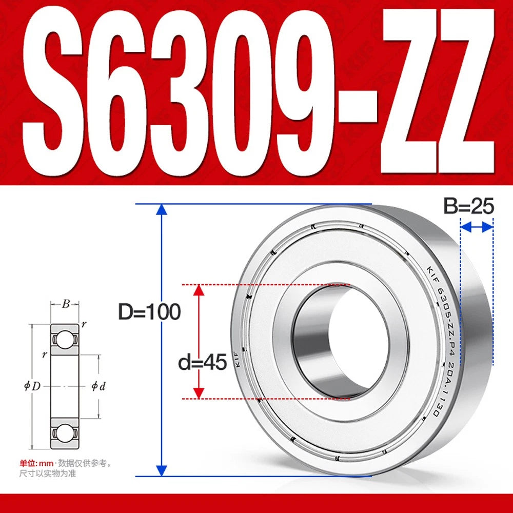 304/440 Stainless Steel Deep Groove Ball Bearing Bearings 6300 6301 6305 to 6312