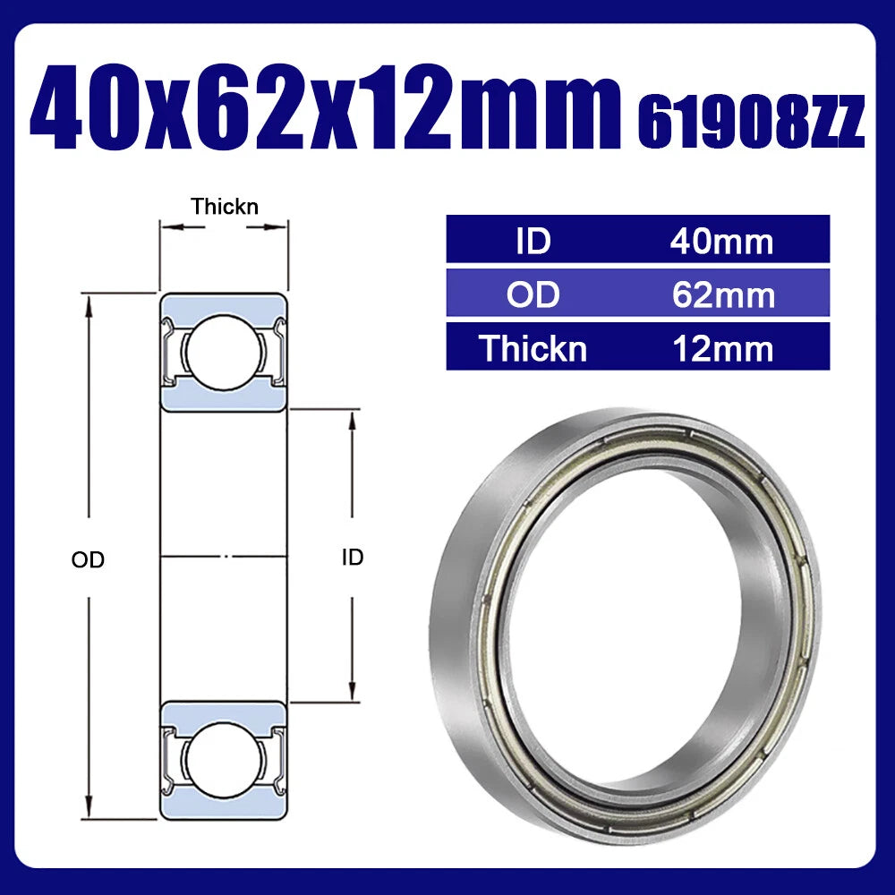 Thin Wall Bearings Deep Groove Ball Bearing ZZ or RZ, Sealed, - Models Complete