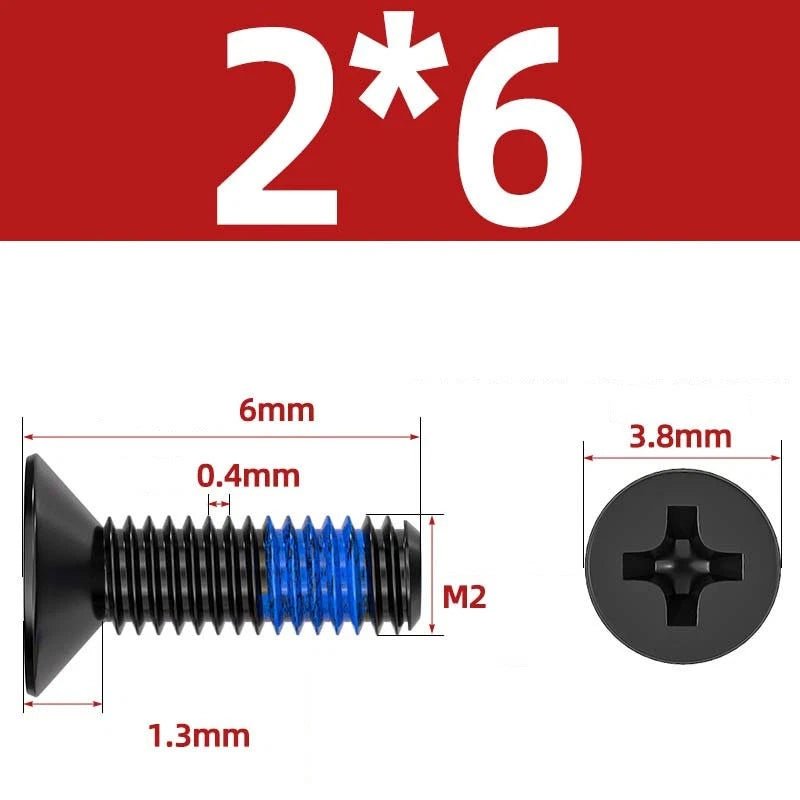 M1.2–M6 Phillips Flat Head Machine Screws | Carbon Steel | Black & Nickel Plated - HomeDIYer