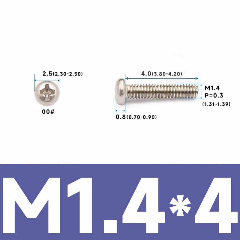 Phillips Pan Head Machine Screws – Carbon Steel M1 to M4, Multiple Lengths & Finishes - HomeDIYer