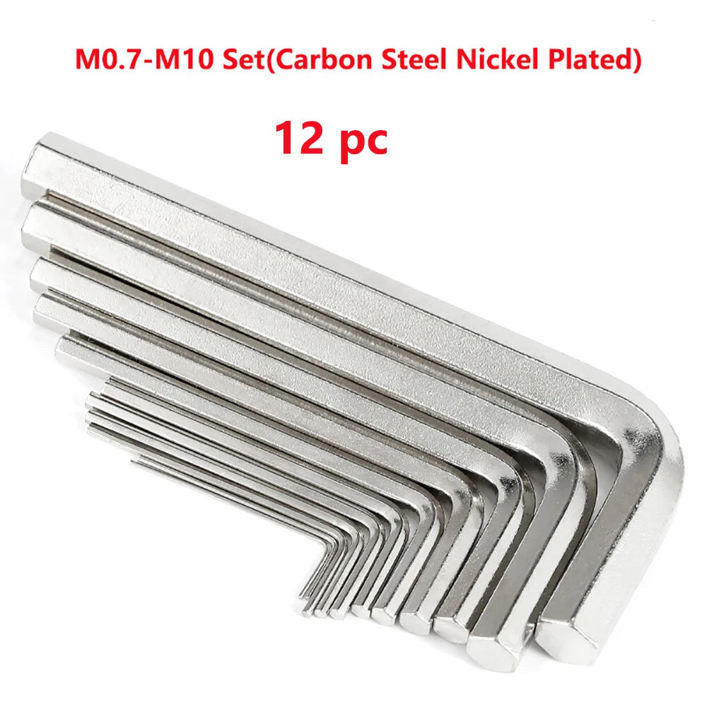 0.7mm-17mm Allen Keys Hexagon Key Hex Wrench Extra Long 5mm 6mm 8mm 10mm 14mm