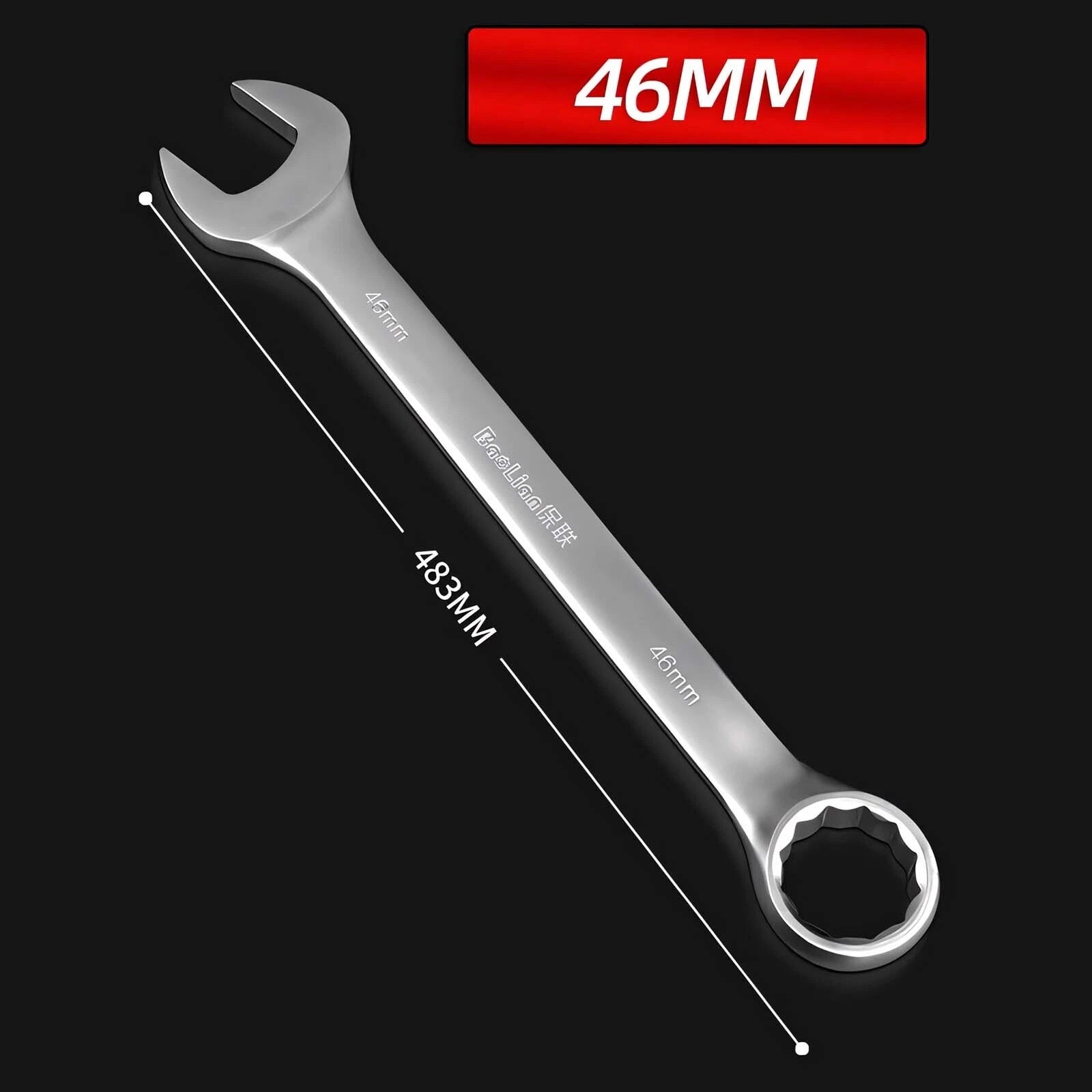 Matt Combination Wrench Set Ignition Spanner Steel Tools Metric SAE 6MM-50MM