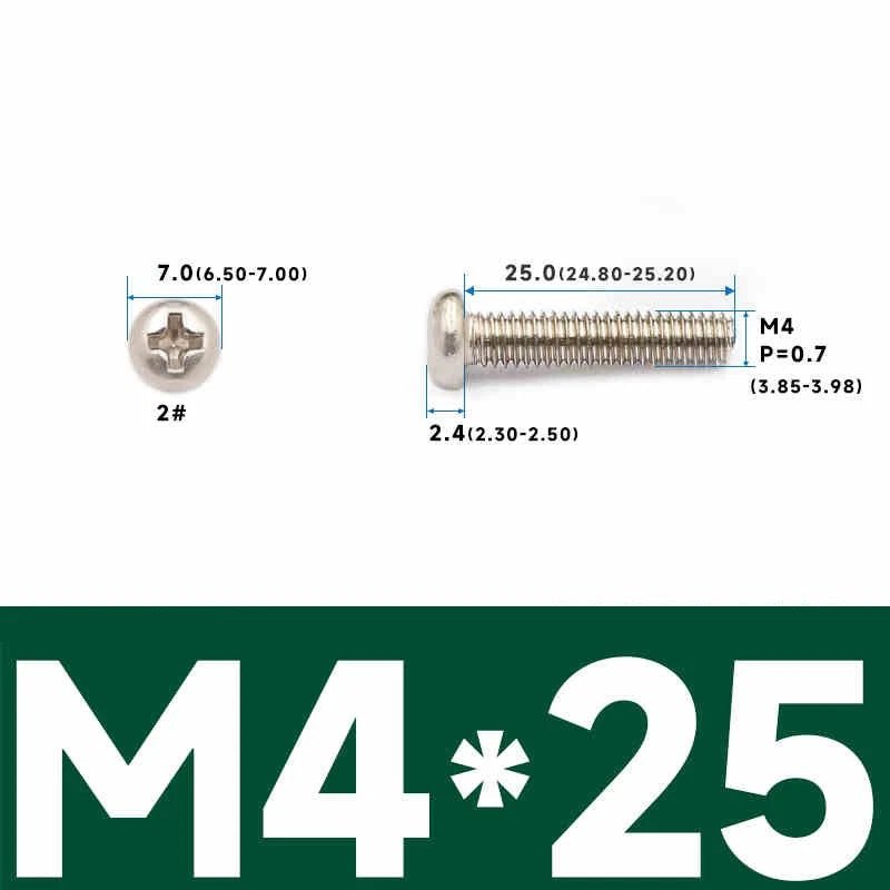Phillips Pan Head Machine Screws – Carbon Steel M1 to M4, Multiple Lengths & Finishes - HomeDIYer