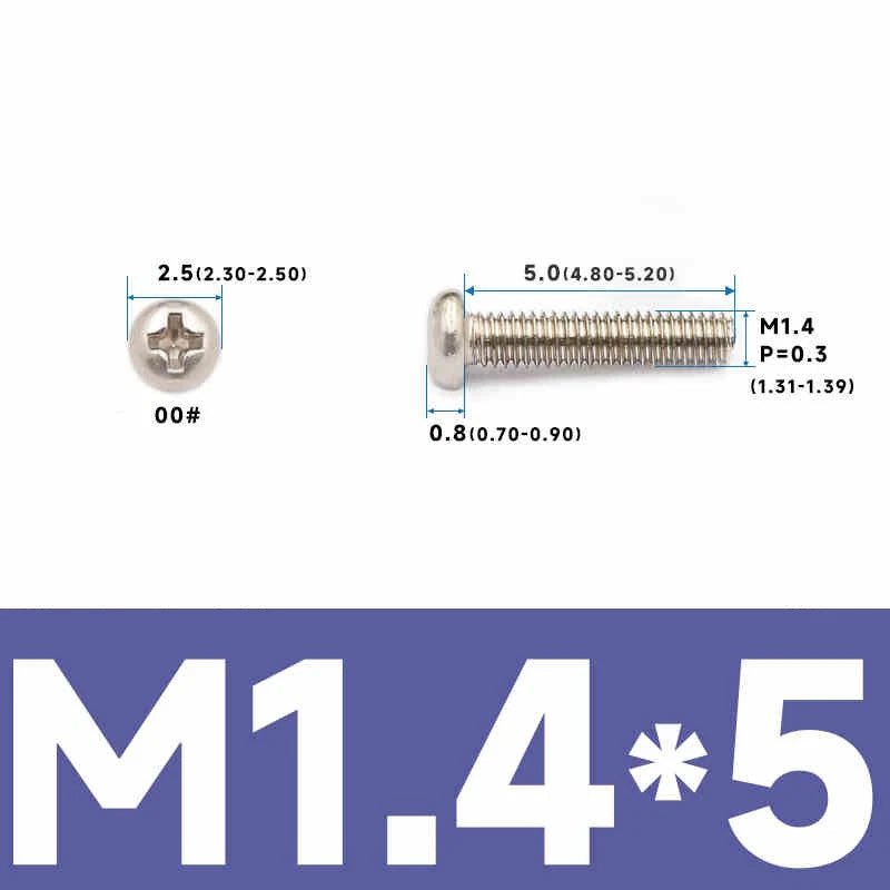 Phillips Pan Head Machine Screws – Carbon Steel M1 to M4, Multiple Lengths & Finishes - HomeDIYer