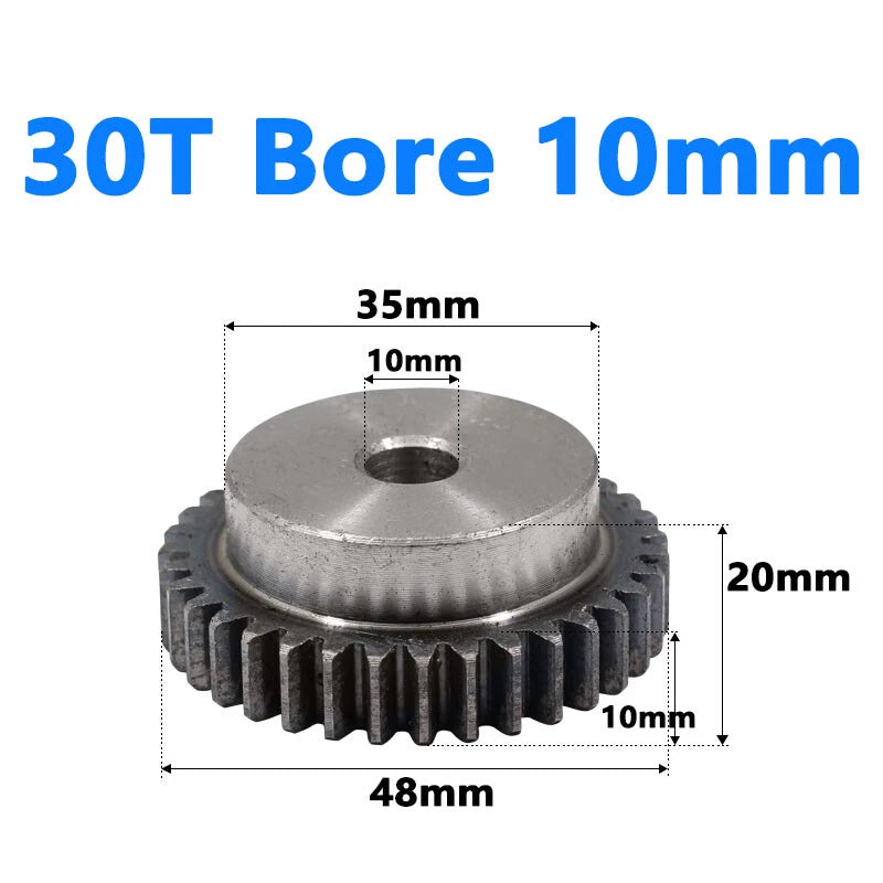 1.5 Module Spur Gear Bore 6/8/10/12/15mm Teeth 10-60 Pinion Pitch 4.71mm