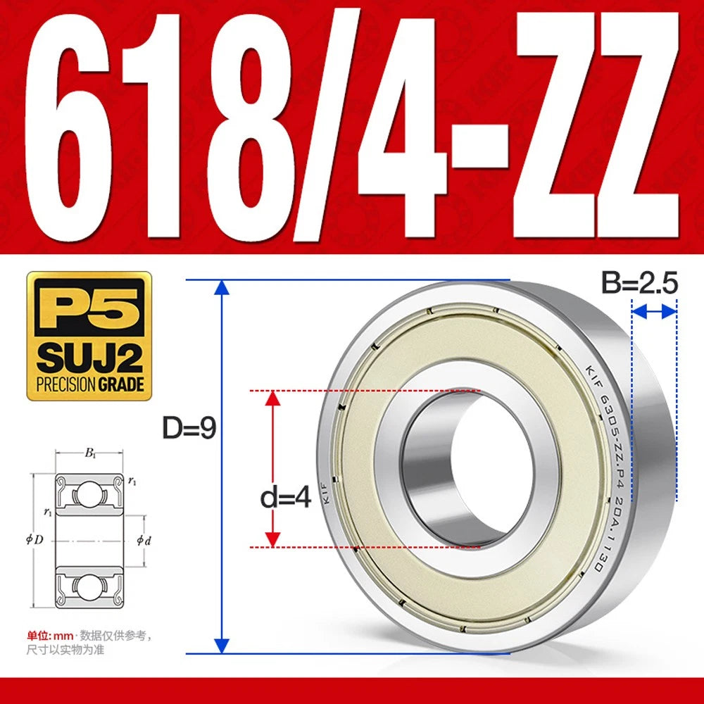 Miniature Deep Groove Ball Bearing Small Bearings 1/2/3/4/5/6/7/8/9mm Inner Dia.