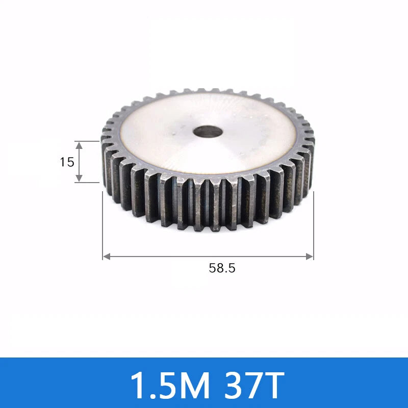 Spur Gears Pinion Gear 1.5/2.5/3/4/5 Mod Transmission Gears 45# Steel Flat Gears