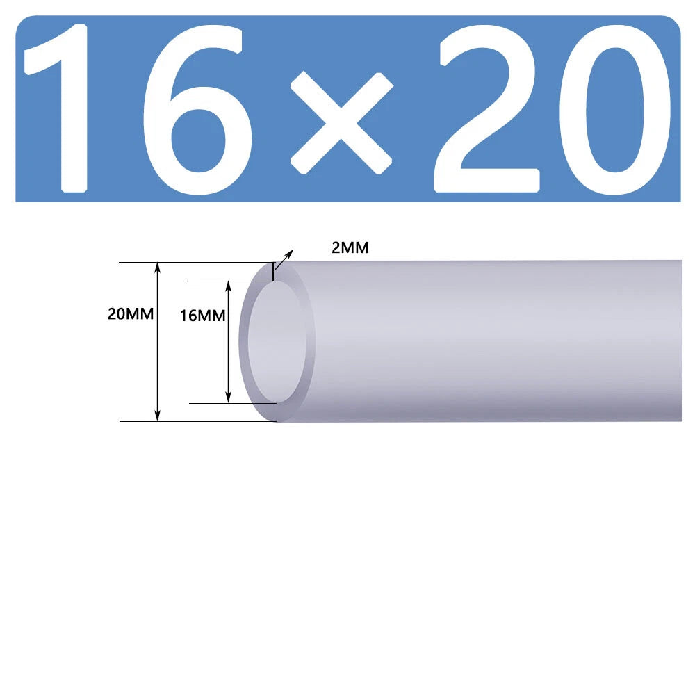 Silicone Vacuum Hose Pipe — White Rubber Tube for Water, Air & Coolant | ID 2mm–38mm