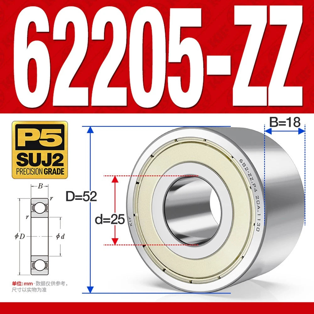 Thickening Deep Groove Ball Bearings 62200 62201 62202 62203 62204-62217 ZZ-RS