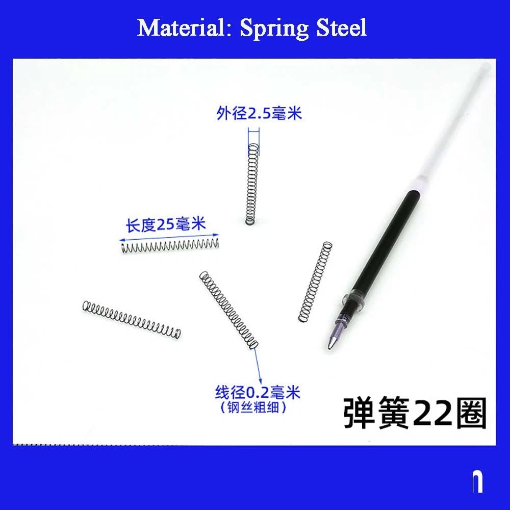 Spring Steel Small Compression Spring 0.2/0.3/0.4mm Wire Diameter 3-50mm Length