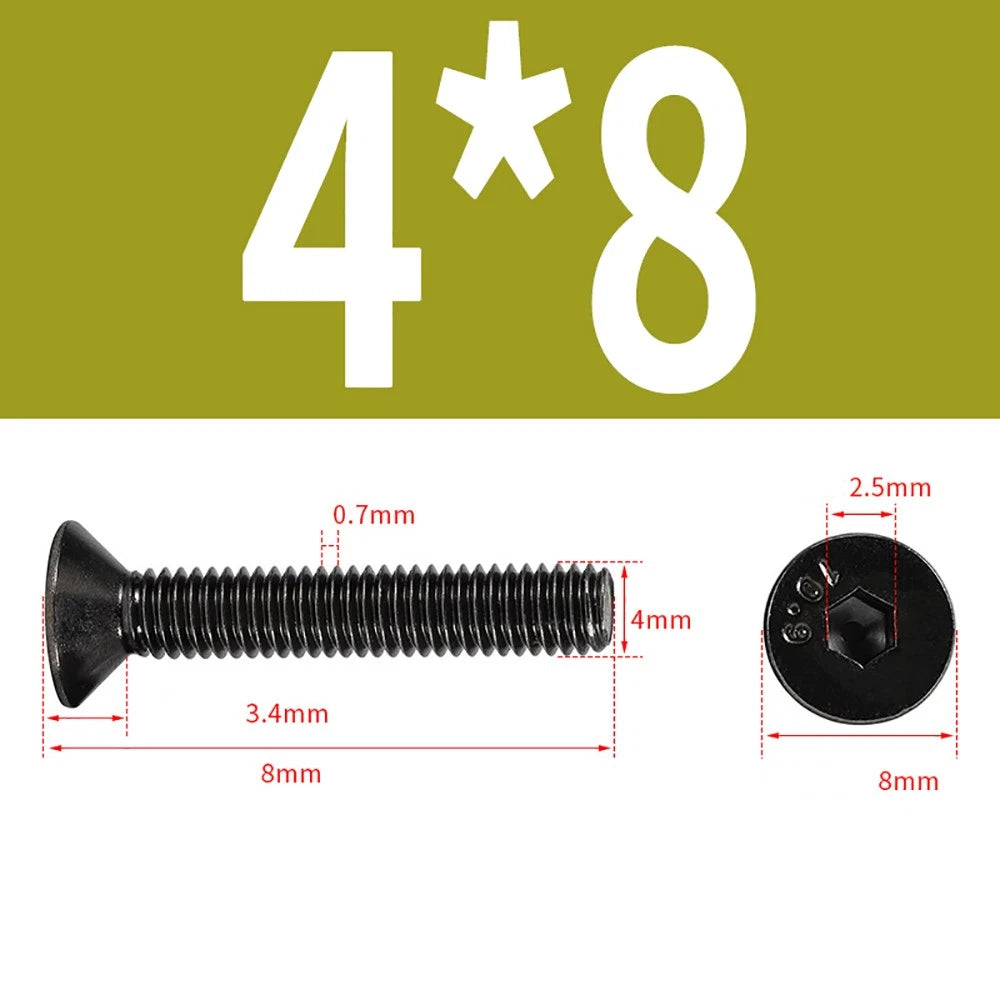 M2-M6 Countersunk Socket Head Cap Screws – Grade 10.9 Alloy Steel