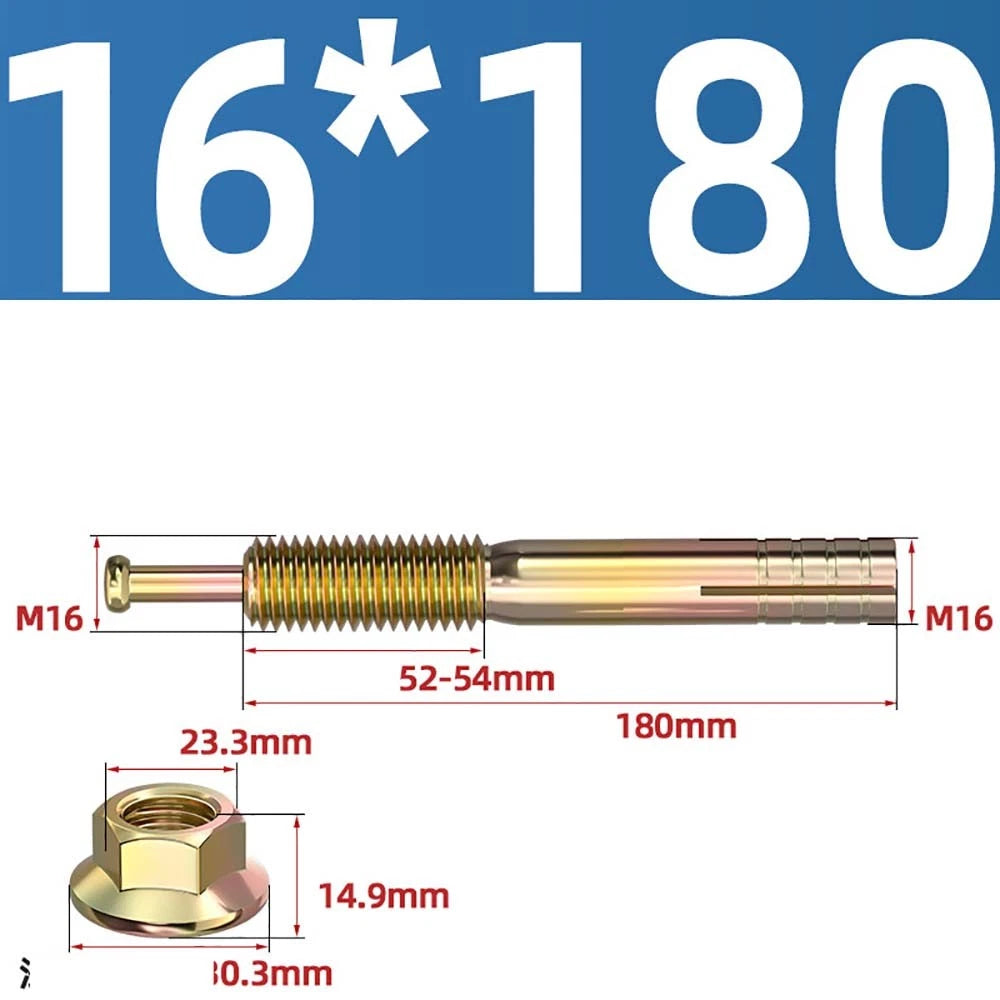 Carbon Steel Expansion Anchor Bolts — M6 to M24, 45mm to 250mm
