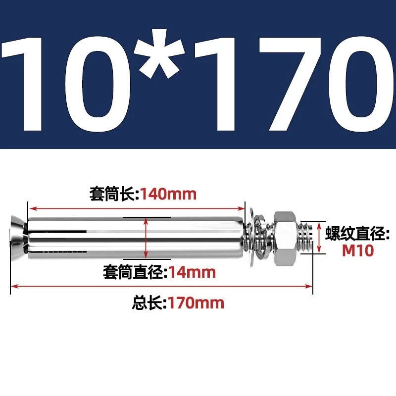 Stainless Steel Expansion Anchor Bolts for Concrete & Masonry — M6 to M20