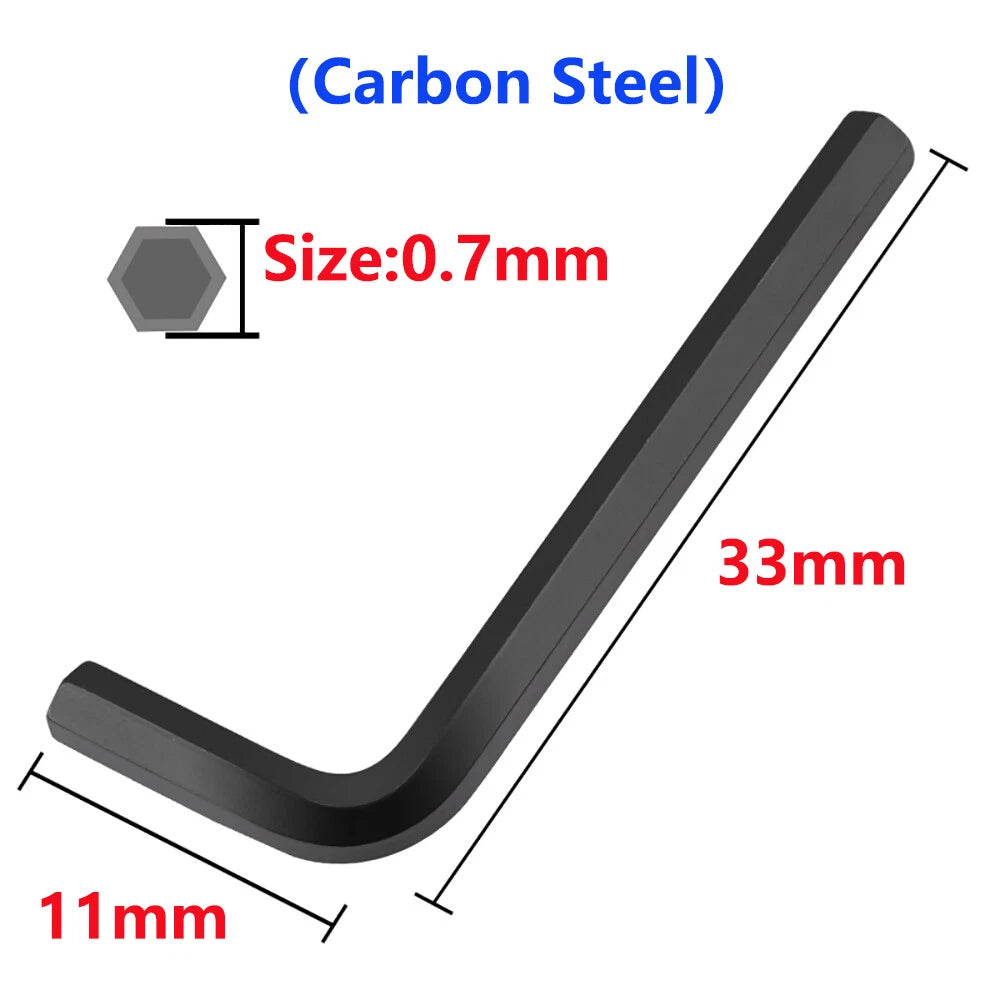 0.7mm-17mm Allen Keys Hexagon Key Hex Wrench Extra Long 5mm 6mm 8mm 10mm 14mm