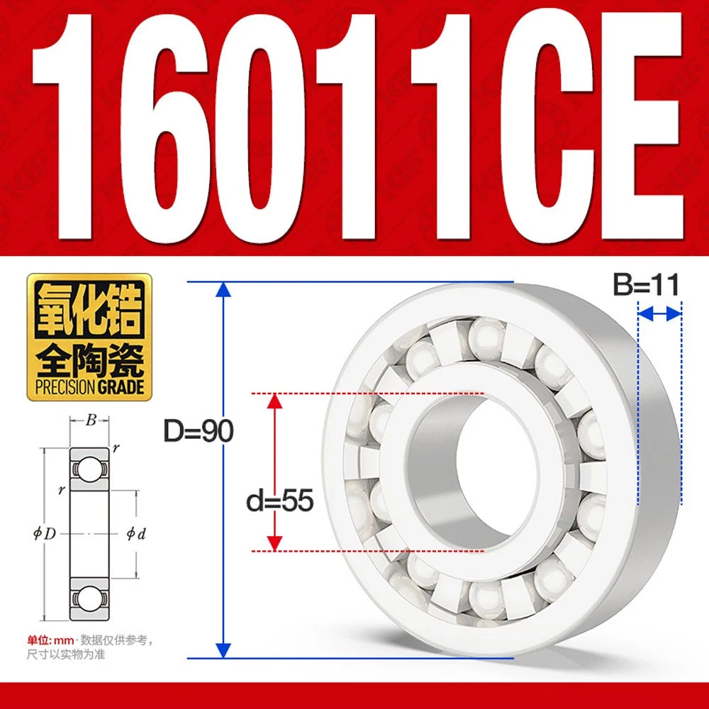 Full Ceramic Ball Bearings ZrO2 Zirconia White Premium - 16000 16001 16002 16013