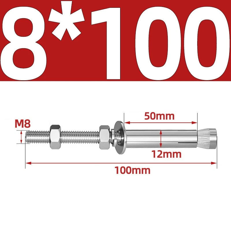 M6-M20 Stainless Steel Concrete Expansion Anchor Bolts – Extra Long
