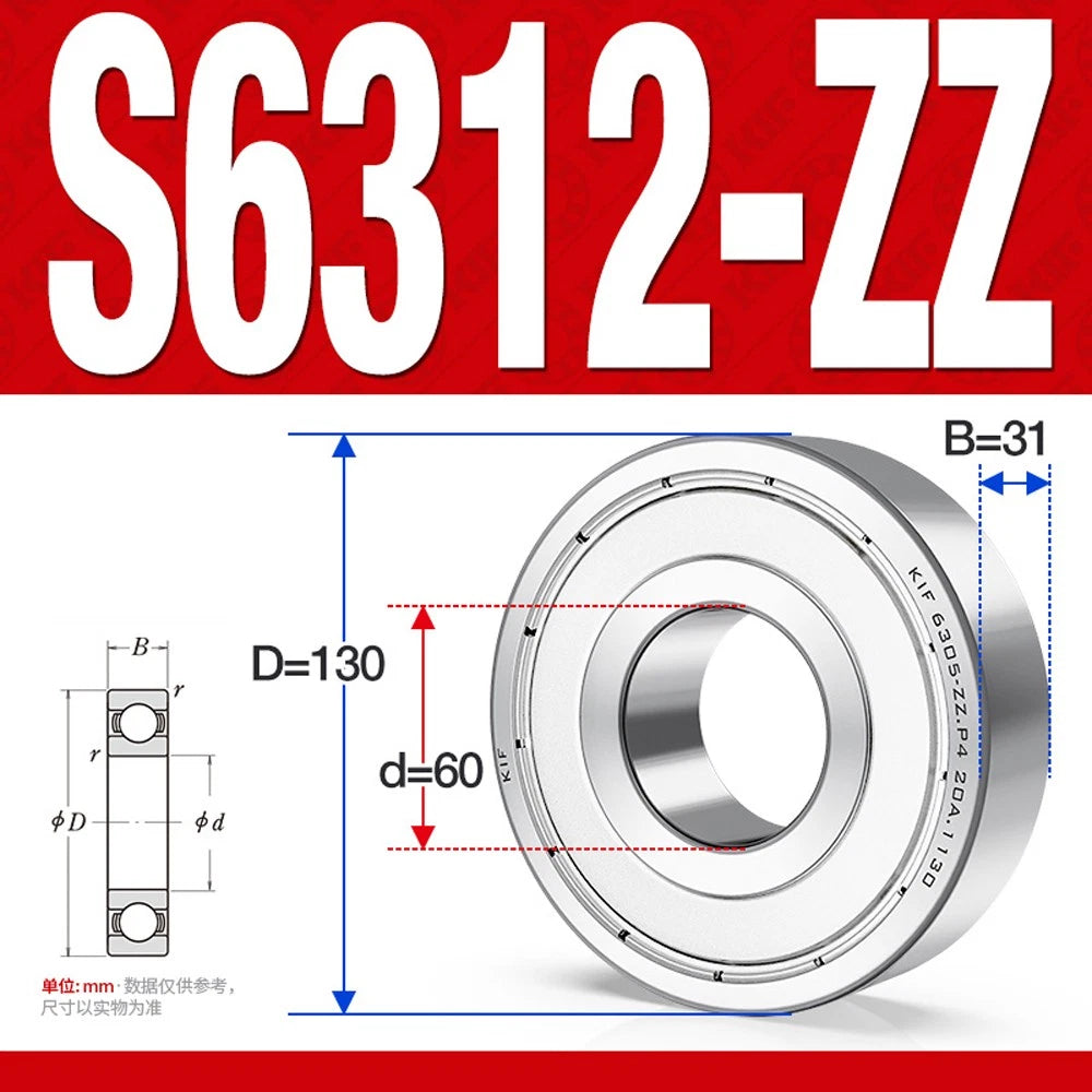 304/440 Stainless Steel Deep Groove Ball Bearing Bearings 6300 6301 6305 to 6312