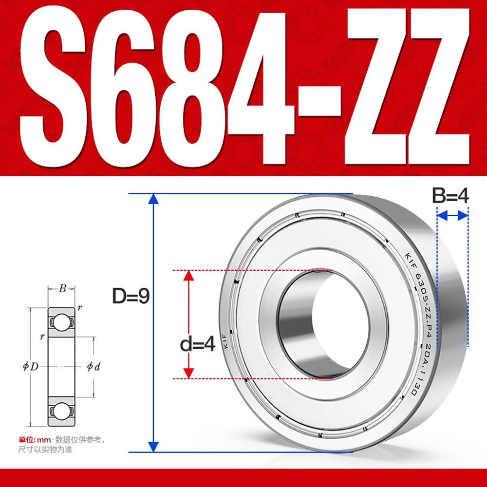 Stainless Steel Mini Deep Groove Ball Bearing Small Bearings Inner Dia-Ø 2mm-9mm