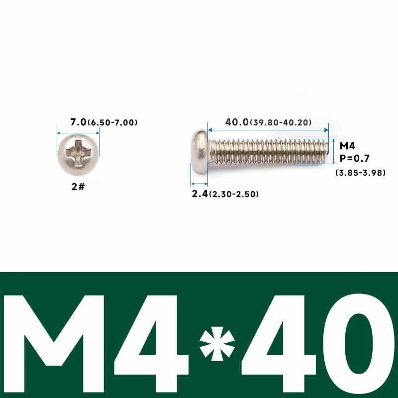 Phillips Pan Head Machine Screws – Carbon Steel M1 to M4, Multiple Lengths & Finishes - HomeDIYer