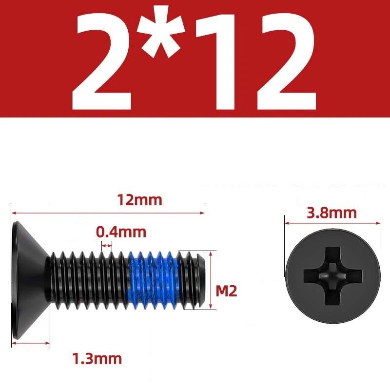 M1.2–M6 Phillips Flat Head Machine Screws | Carbon Steel | Black & Nickel Plated - HomeDIYer