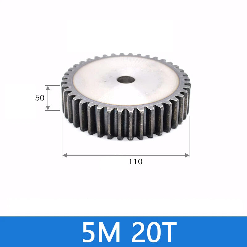 Spur Gears Pinion Gear 1.5/2.5/3/4/5 Mod Transmission Gears 45# Steel Flat Gears