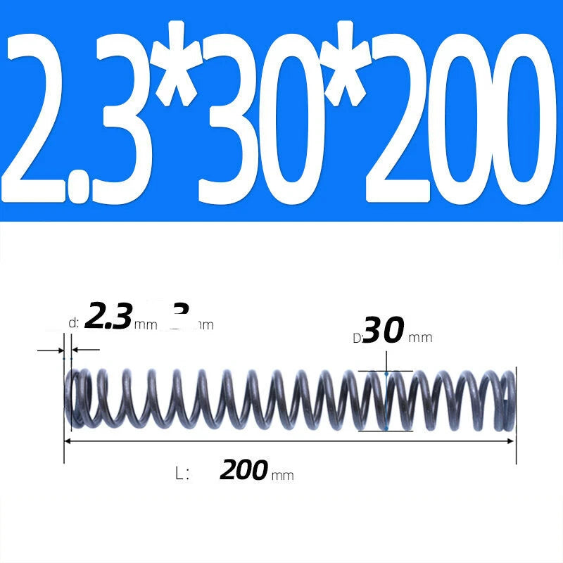 200mm Length Stainless Steel Compression Spring 2 - 4mm Pressure/ Coil Springs