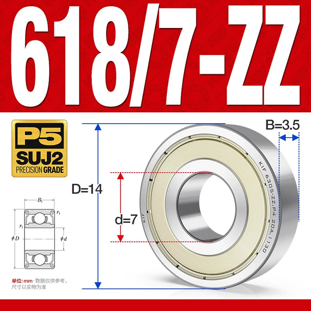 Miniature Deep Groove Ball Bearing Small Bearings 1/2/3/4/5/6/7/8/9mm Inner Dia.