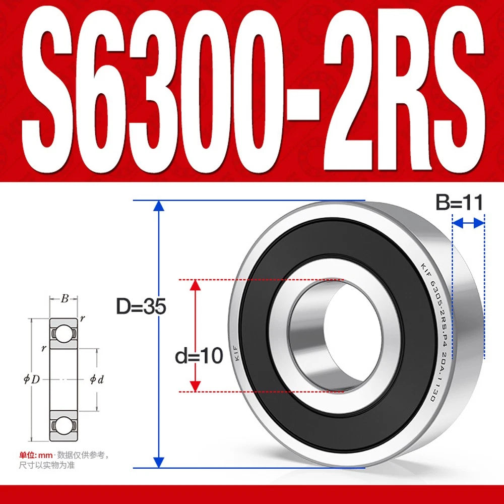 304/440 Stainless Steel Deep Groove Ball Bearing Bearings 6300 6301 6305 to 6312