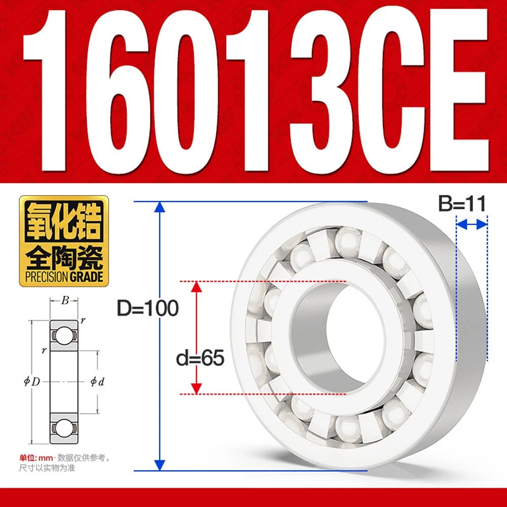 Full Ceramic Ball Bearings ZrO2 Zirconia White Premium - 16000 16001 16002 16013