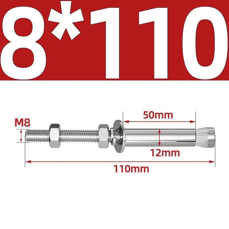 M6-M20 Stainless Steel Concrete Expansion Anchor Bolts – Extra Long