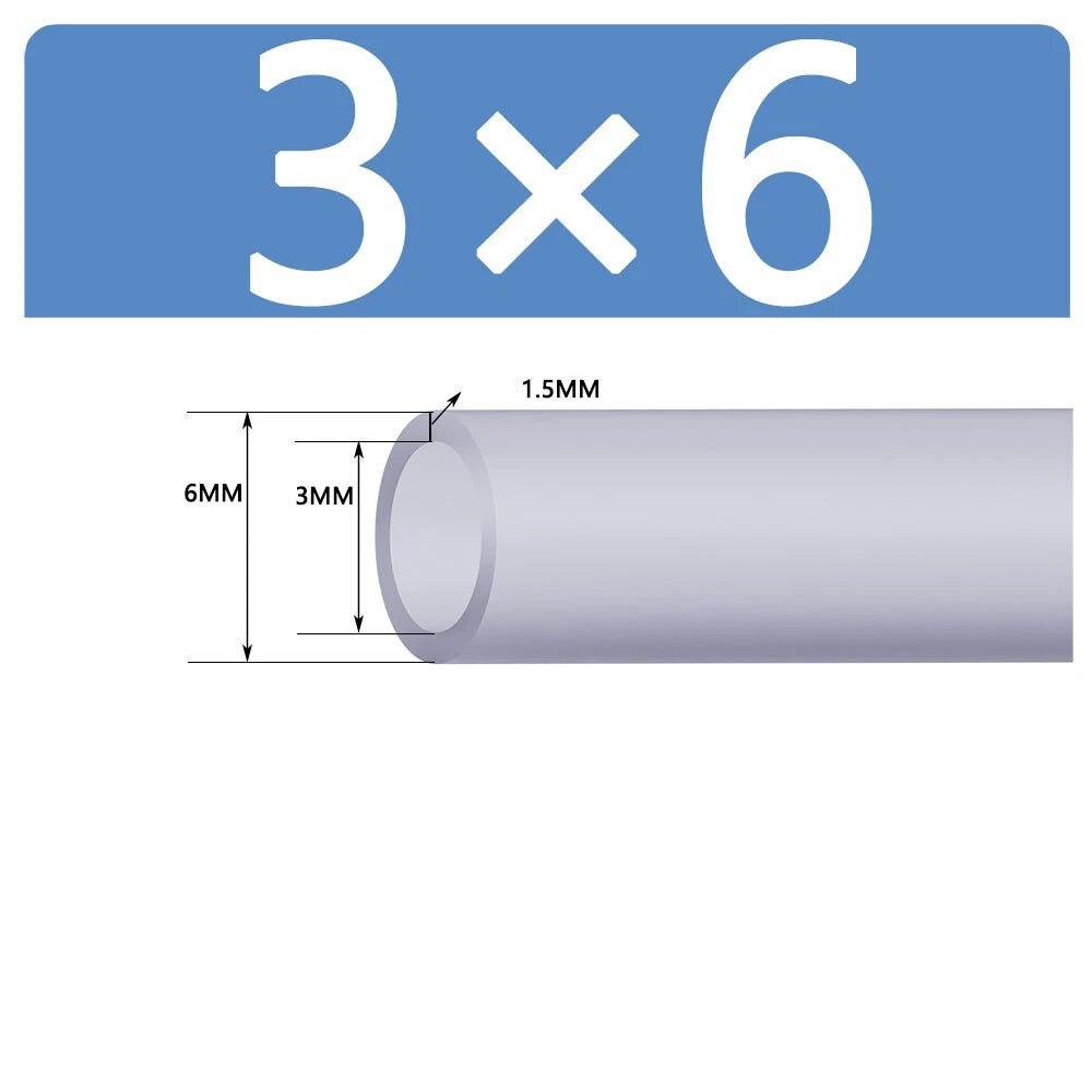 Silicone Vacuum Hose Pipe — White Rubber Tube for Water, Air & Coolant | ID 2mm–38mm