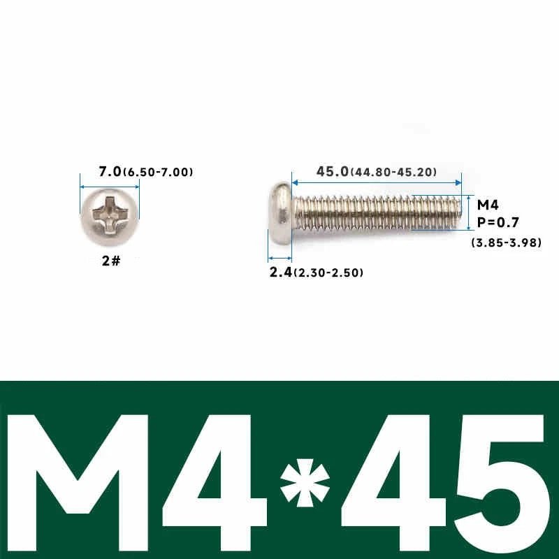 Phillips Pan Head Machine Screws – Carbon Steel M1 to M4, Multiple Lengths & Finishes - HomeDIYer