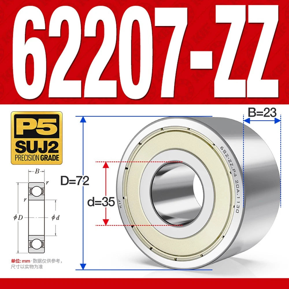 Thickening Deep Groove Ball Bearings 62200 62201 62202 62203 62204-62217 ZZ-RS