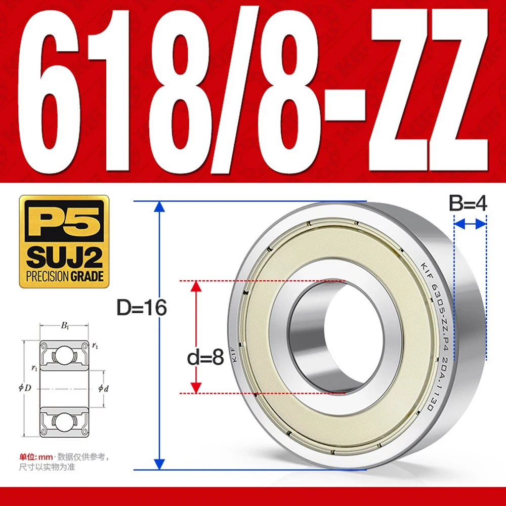 Miniature Deep Groove Ball Bearing Small Bearings 1/2/3/4/5/6/7/8/9mm Inner Dia.