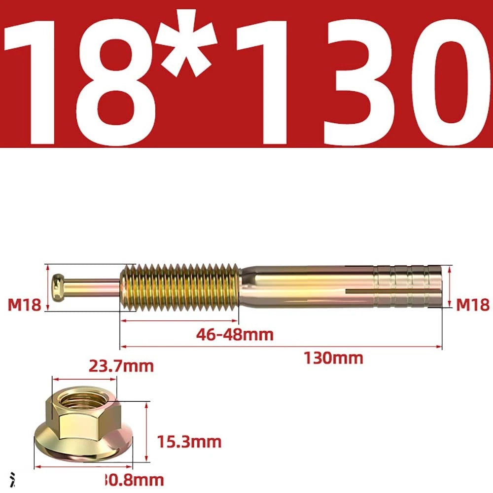 Carbon Steel Expansion Anchor Bolts — M6 to M24, 45mm to 250mm