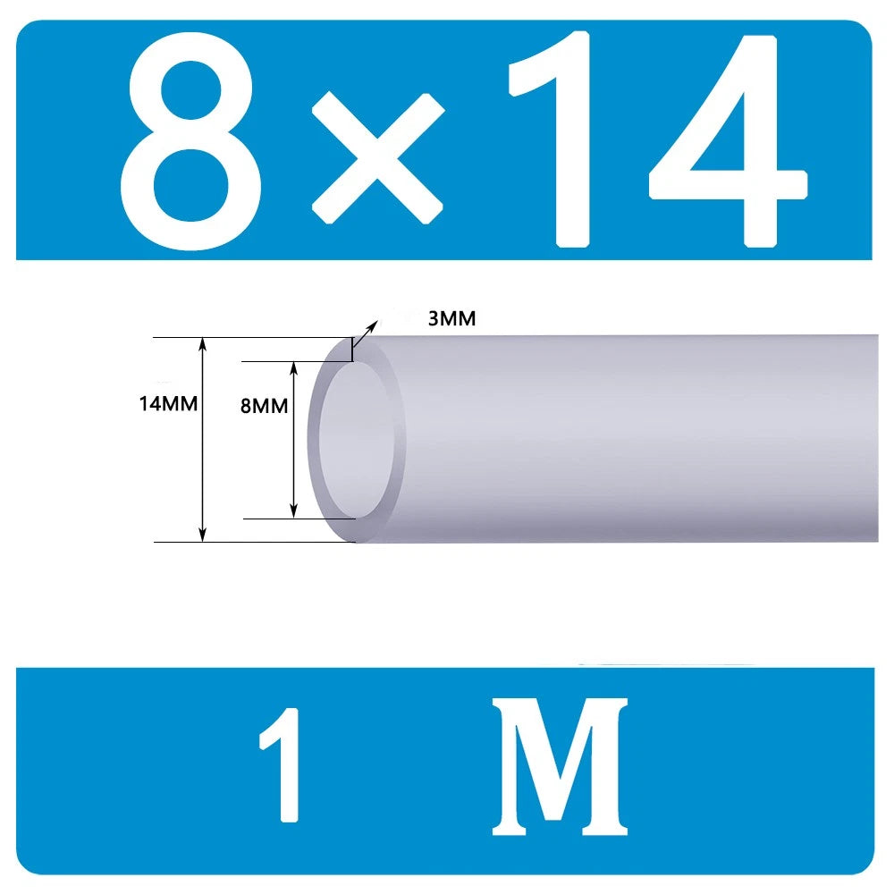 Food Grade Clear Translucent Silicone Tube Heat Resistant Hose Pipe Soft Rubber