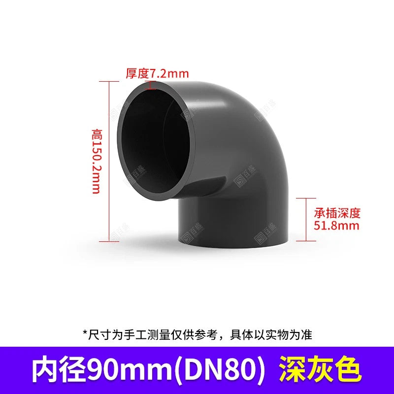 PVC Plumbing Fittings 45° Elbow-Straight-Tee Pipe Connector Solvent Weld