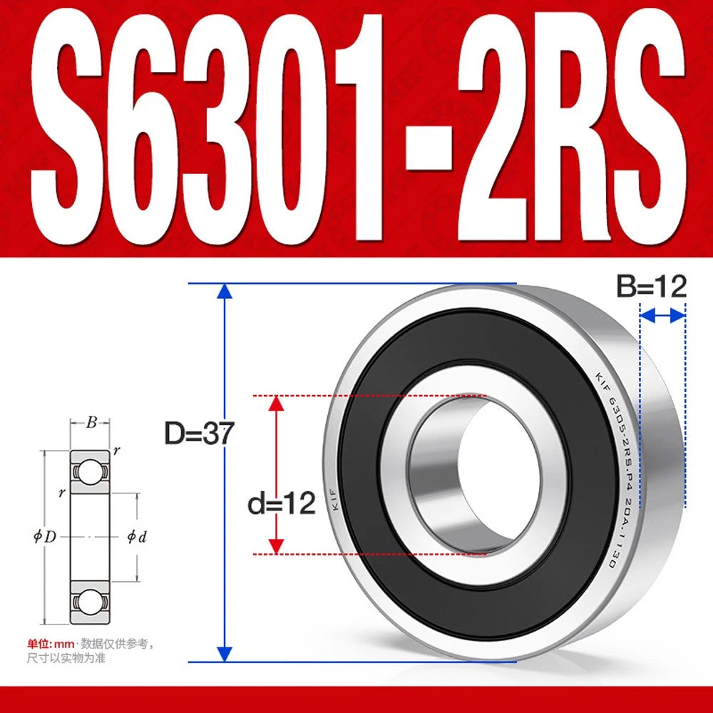 304/440 Stainless Steel Deep Groove Ball Bearing Bearings 6300 6301 6305 to 6312