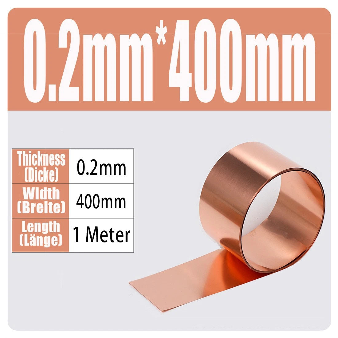 99.9% Flexible Pure Cu Metal Foil Plate Strip 0.01~1mm Thick Copper Sheet Roll