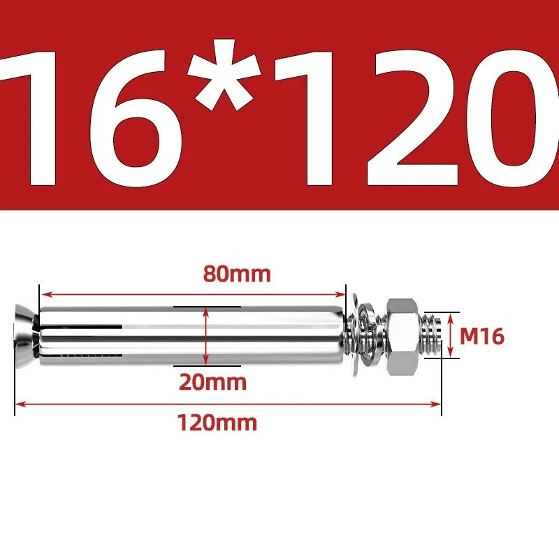 M6-M20 Stainless Steel Concrete Expansion Anchor Bolts – Extra Long