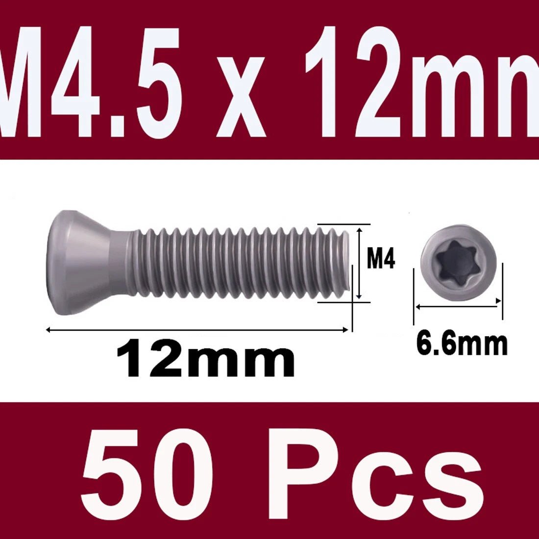 12.9 Grade Torx Flat Head Machine Screws — Carbon Steel, M1.6 to M6 - HomeDIYer