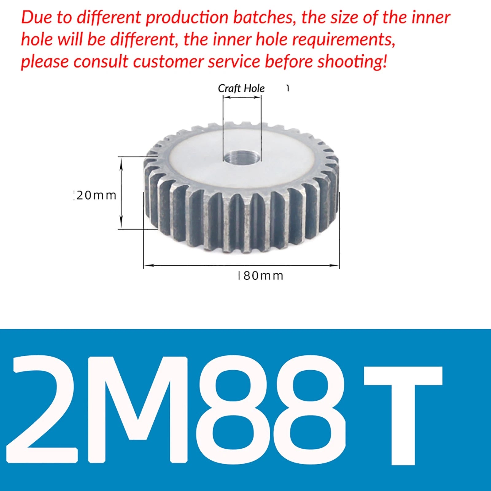 1/1.5/2 Mod 12T-150T Spur Gear 45# Steel Pinion Gear Thickn10-20mm Transmission