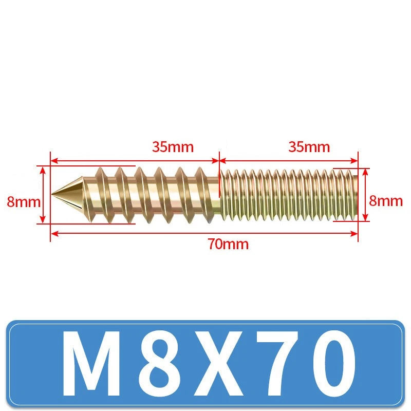Galvanized Double-Ended Threaded Studs M4 M5 M6 M8 M10, Fully & Half Thread