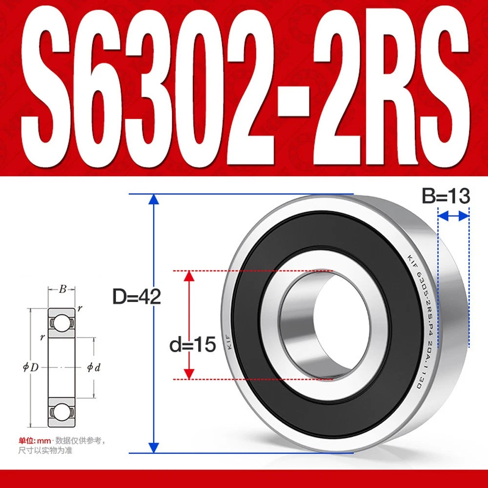 304/440 Stainless Steel Deep Groove Ball Bearing Bearings 6300 6301 6305 to 6312
